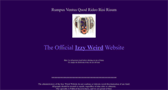 Desktop Screenshot of izzyweird.com